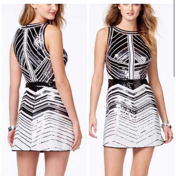 Guess chevron sequin dress - Picture 2 of 8